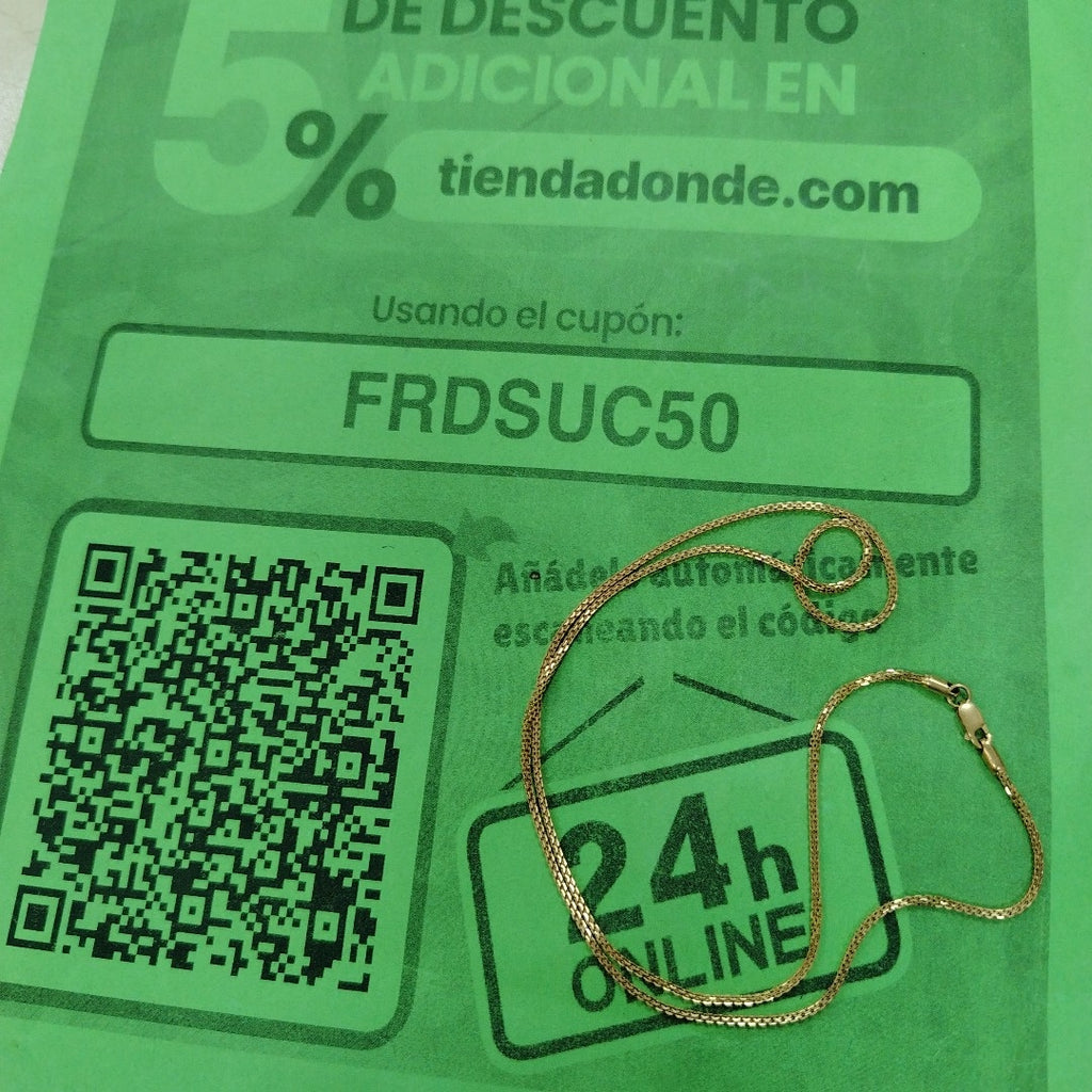 CADENA ORO 18 K 7.2 GRMS (SEMINUEVO)