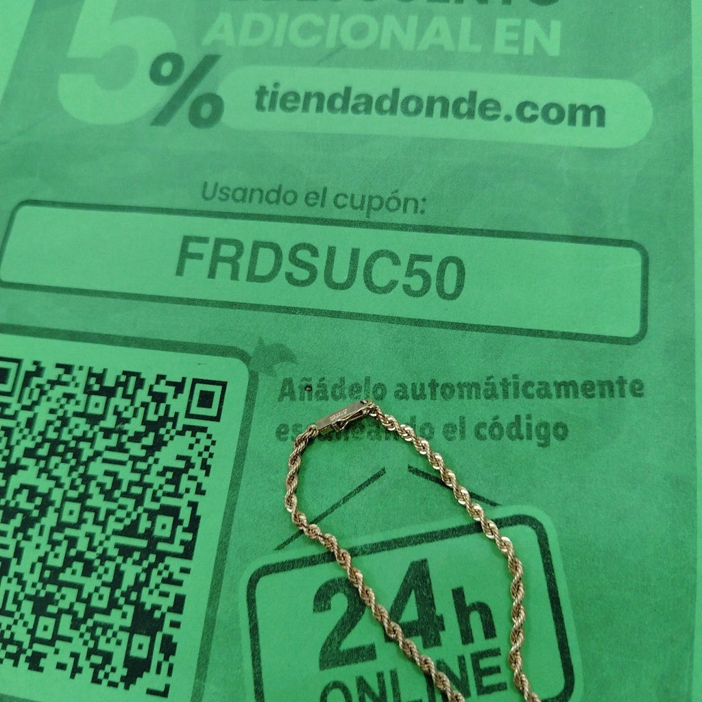 PULSERA ORO 14 K 6.4 GRMS (SEMINUEVO)