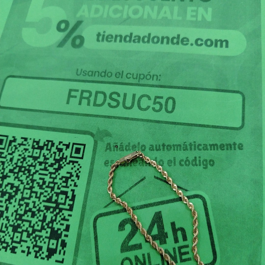 PULSERA ORO 14 K 6.4 GRMS (SEMINUEVO)