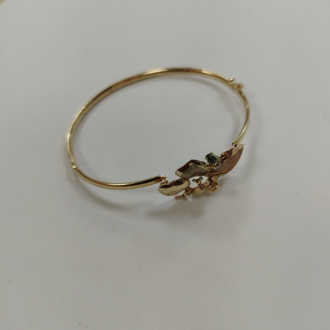 PULSERA RIGIDA ORO 14 K 9.4 GRMS (SEMINUEVO)