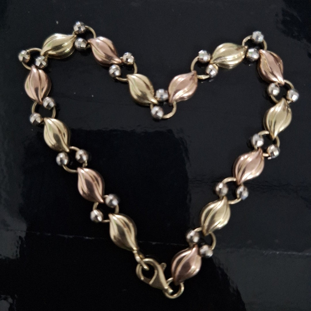 PULSERA ORO COMBINADO 14 K 6,80 GRMS (SEMINUEVO)