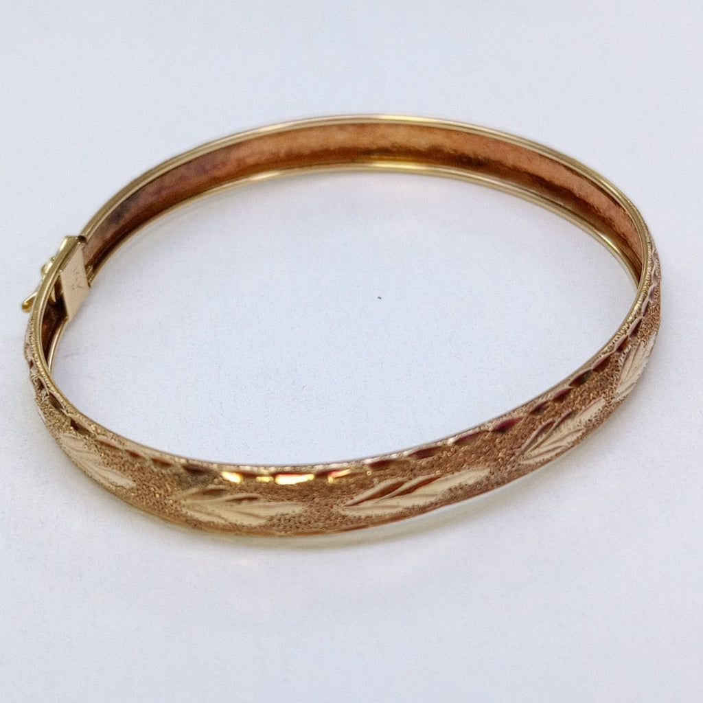 PULSERA RIGIDA ORO 14 K 4.9 GRMS (SEMINUEVO)