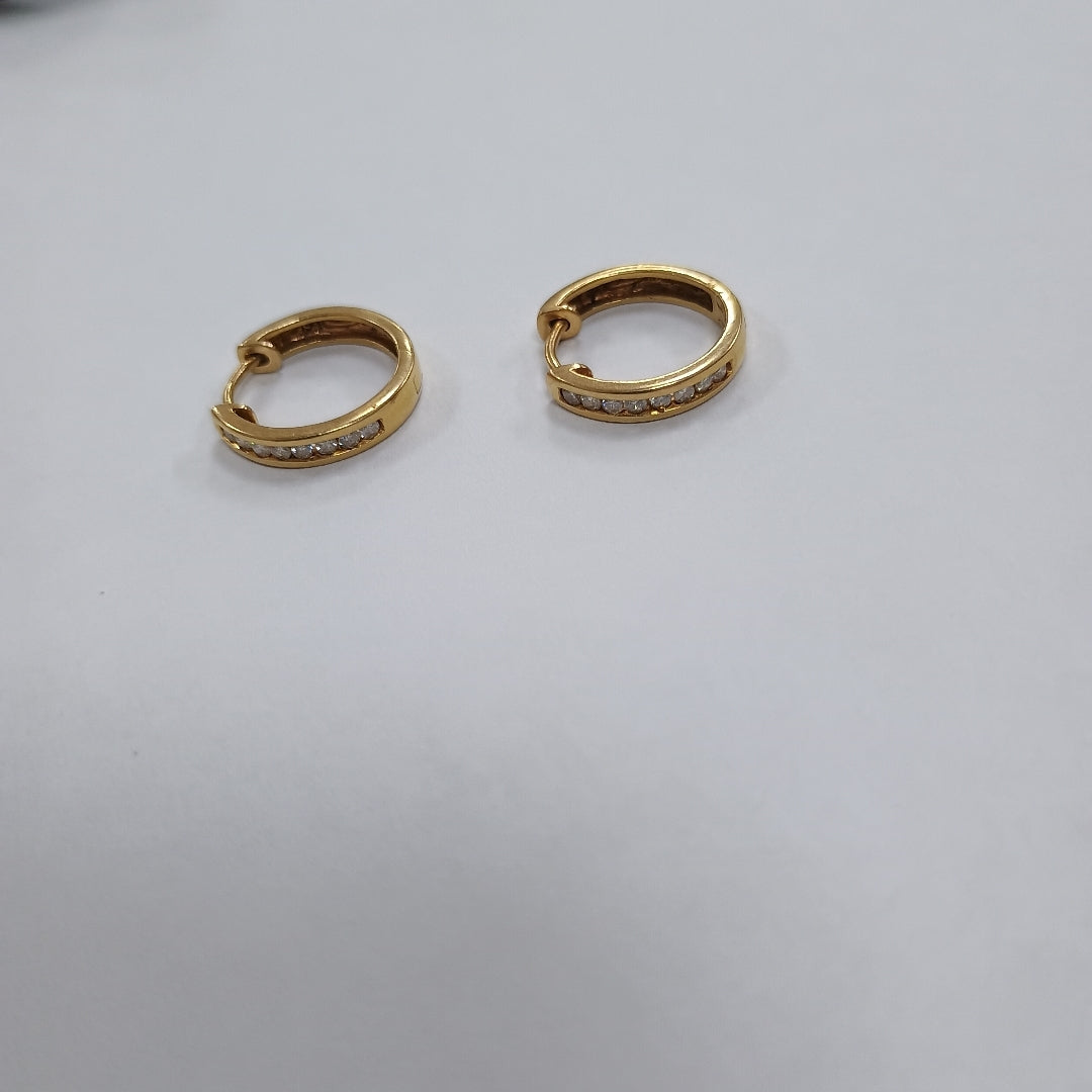 ARRACADAS PAR ORO 14 K 3.1 GRMS (SEMINUEVO)