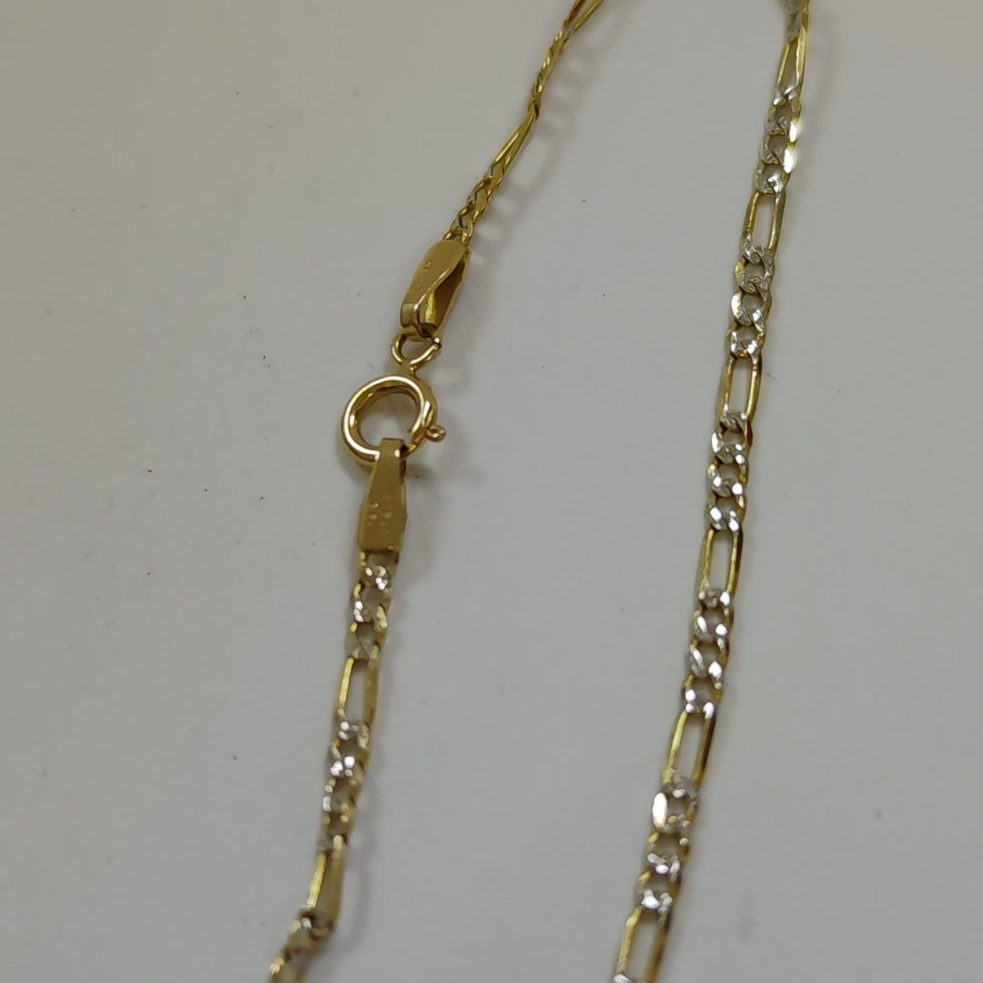 CADENA,MEDALLA PERSONAL ORO 14 K 3,80 GRMS (SEMINUEVO)