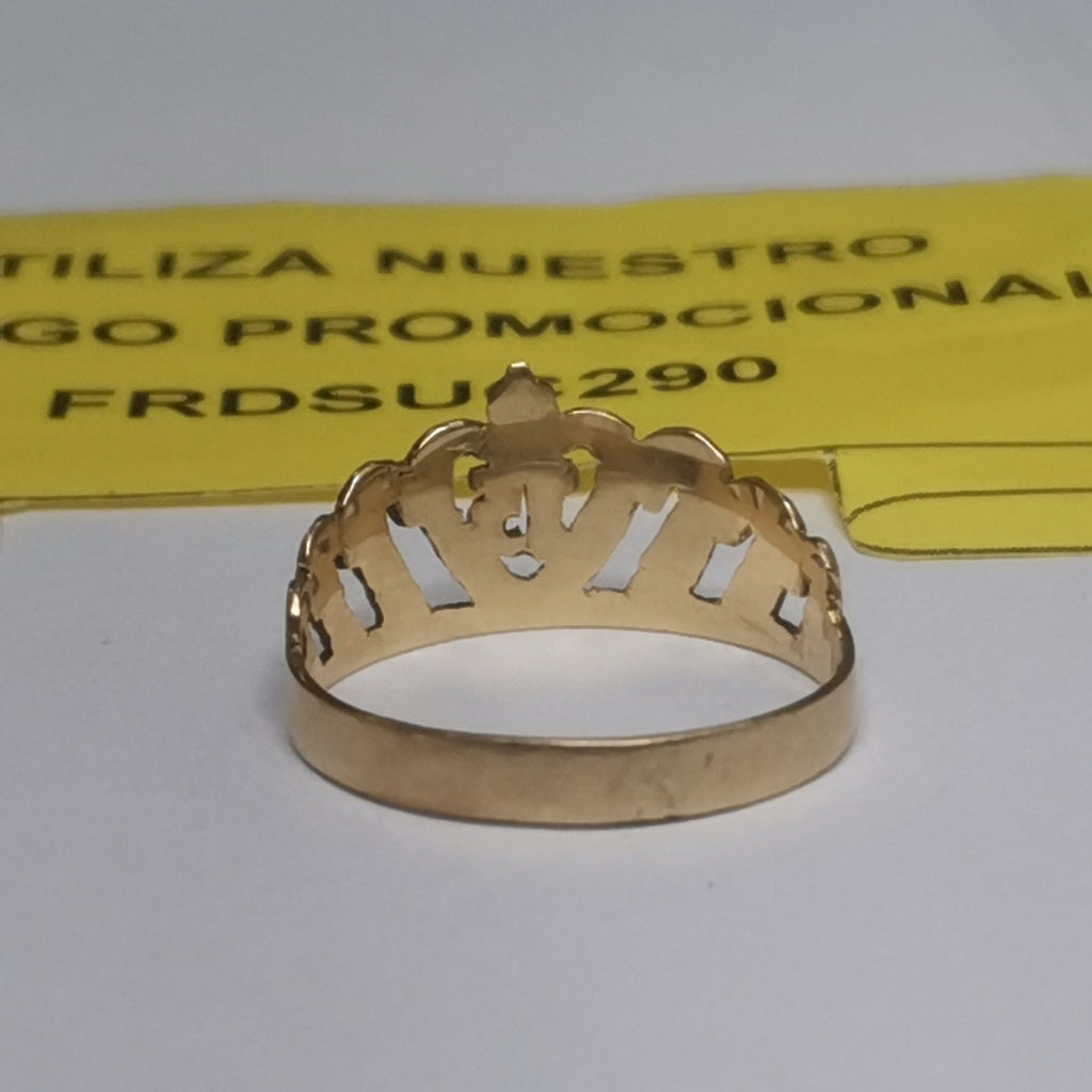 ANILLO CONMEMORATIVO ORO 14 K 1.4 GRMS (SEMINUEVO)