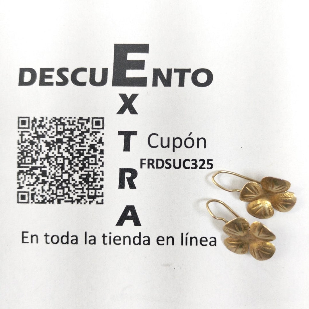 ARETES PAR ORO 10 K 1.4 GRMS (SEMINUEVO)