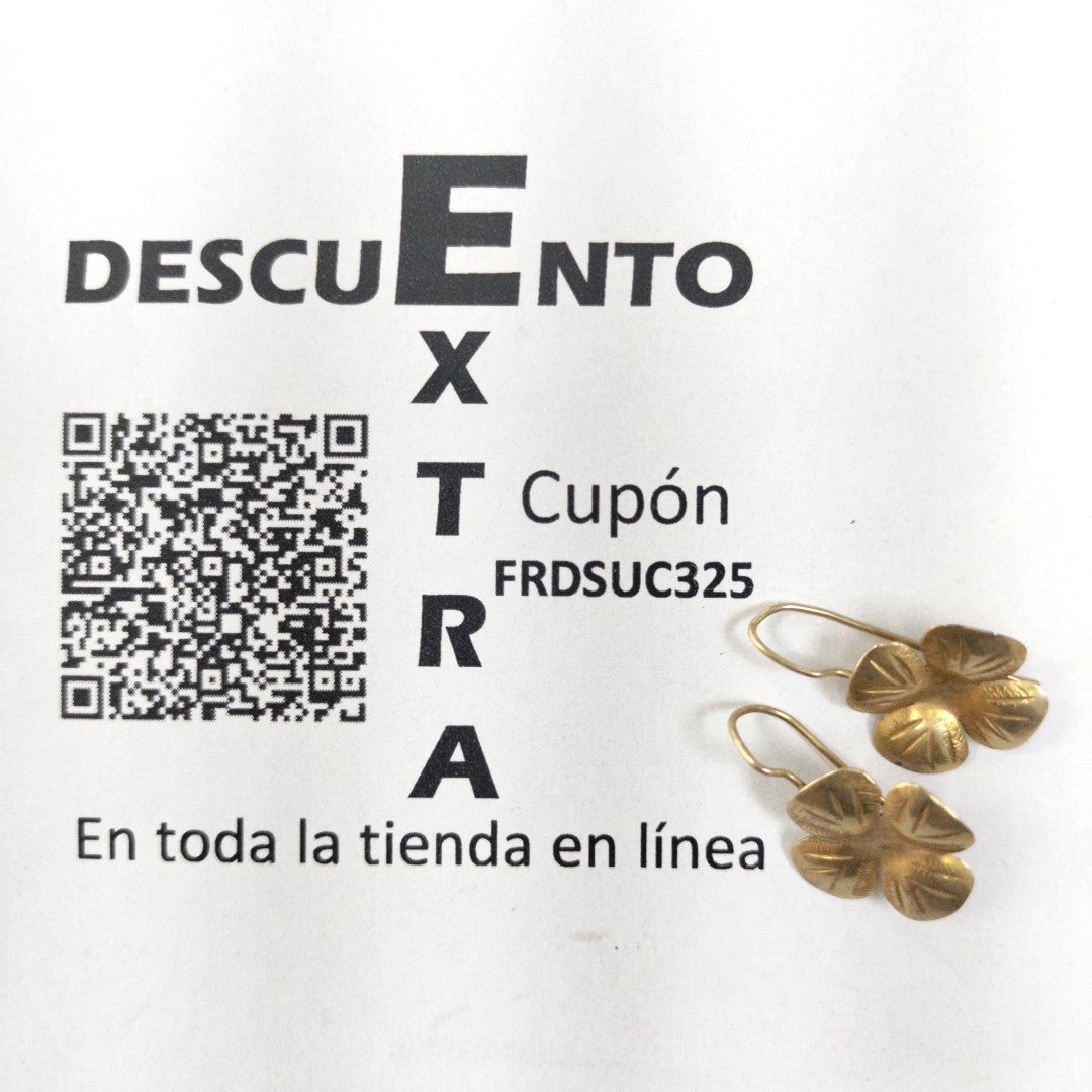ARETES PAR ORO 10 K 1.4 GRMS (SEMINUEVO)