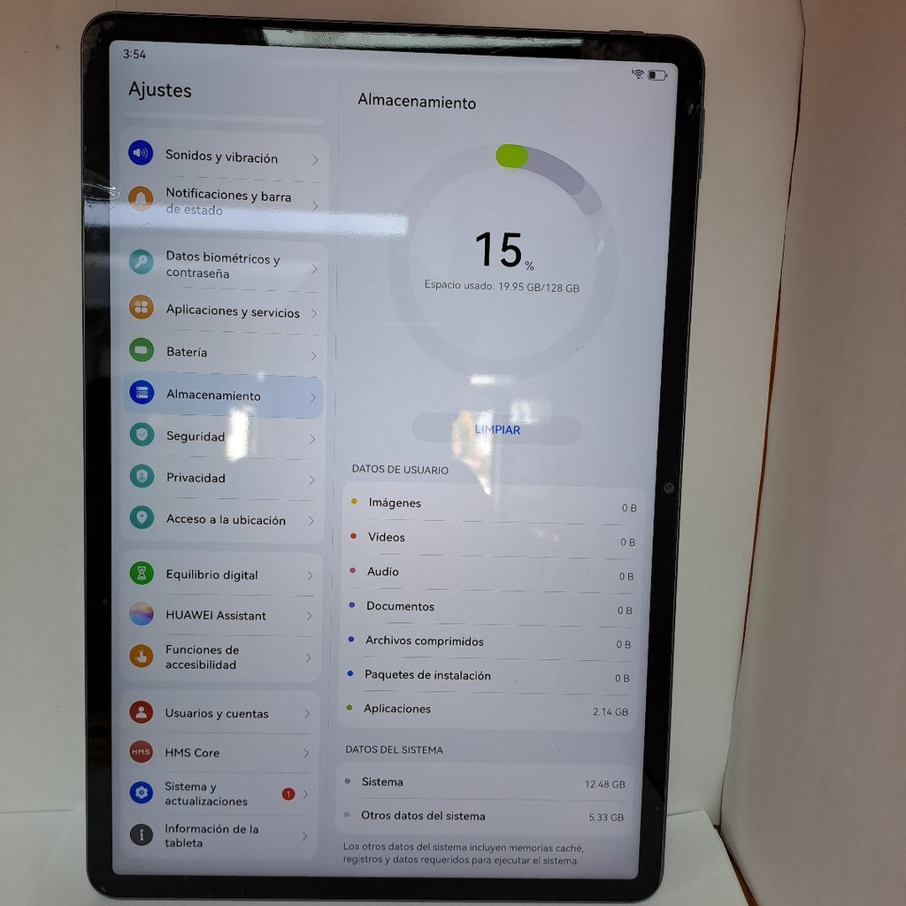 TABLETA HUAWEI MATEPAD 11.5"S TGR-W09 (2024) 128 GB 8 GB RAM (SEMINUEVO)