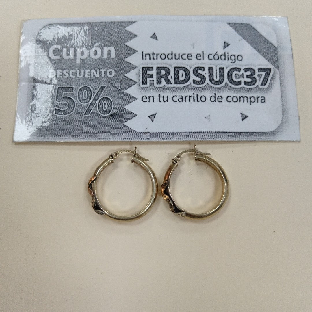ARRACADAS PAR ORO 10 K 3.7 GRMS (SEMINUEVO)