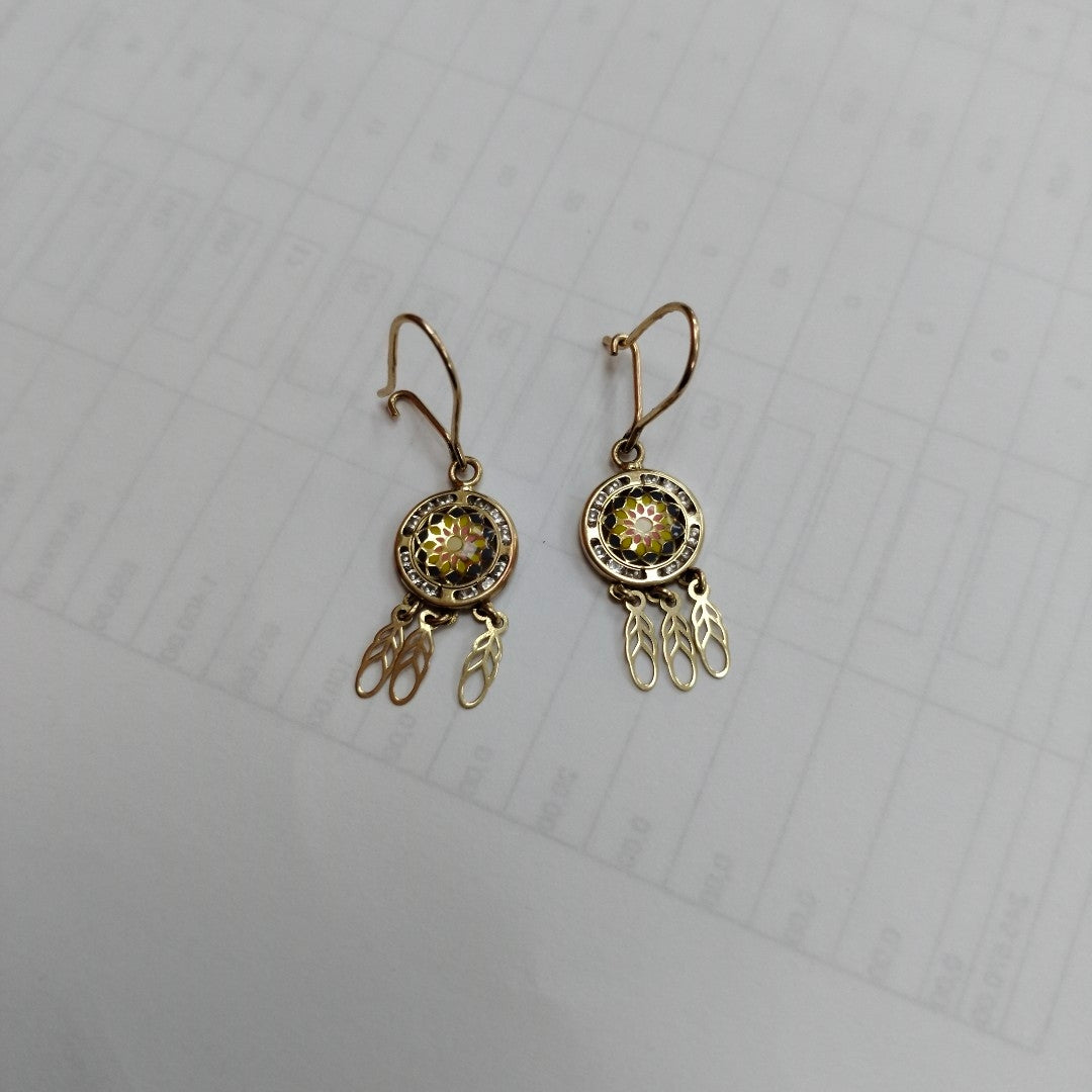 ARETES PAR ORO 10 K 2 GRMS (SEMINUEVO)