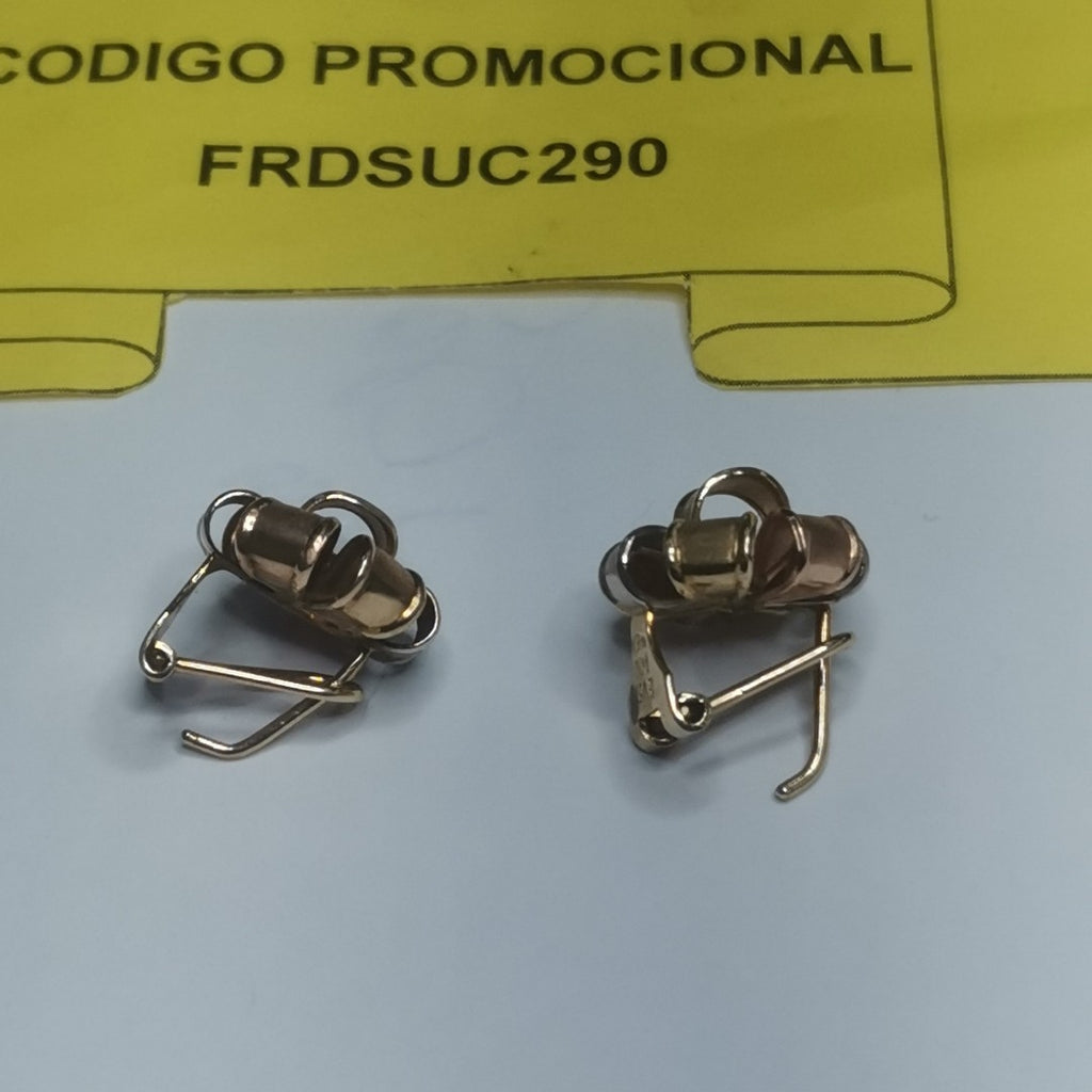 BROQUELES PAR ORO 14 K 3.3 GRMS (SEMINUEVO)