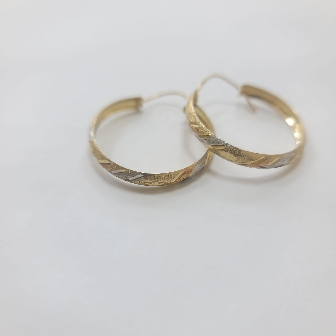 ARRACADAS PAR ORO 10 K 3.6 GRMS (SEMINUEVO)