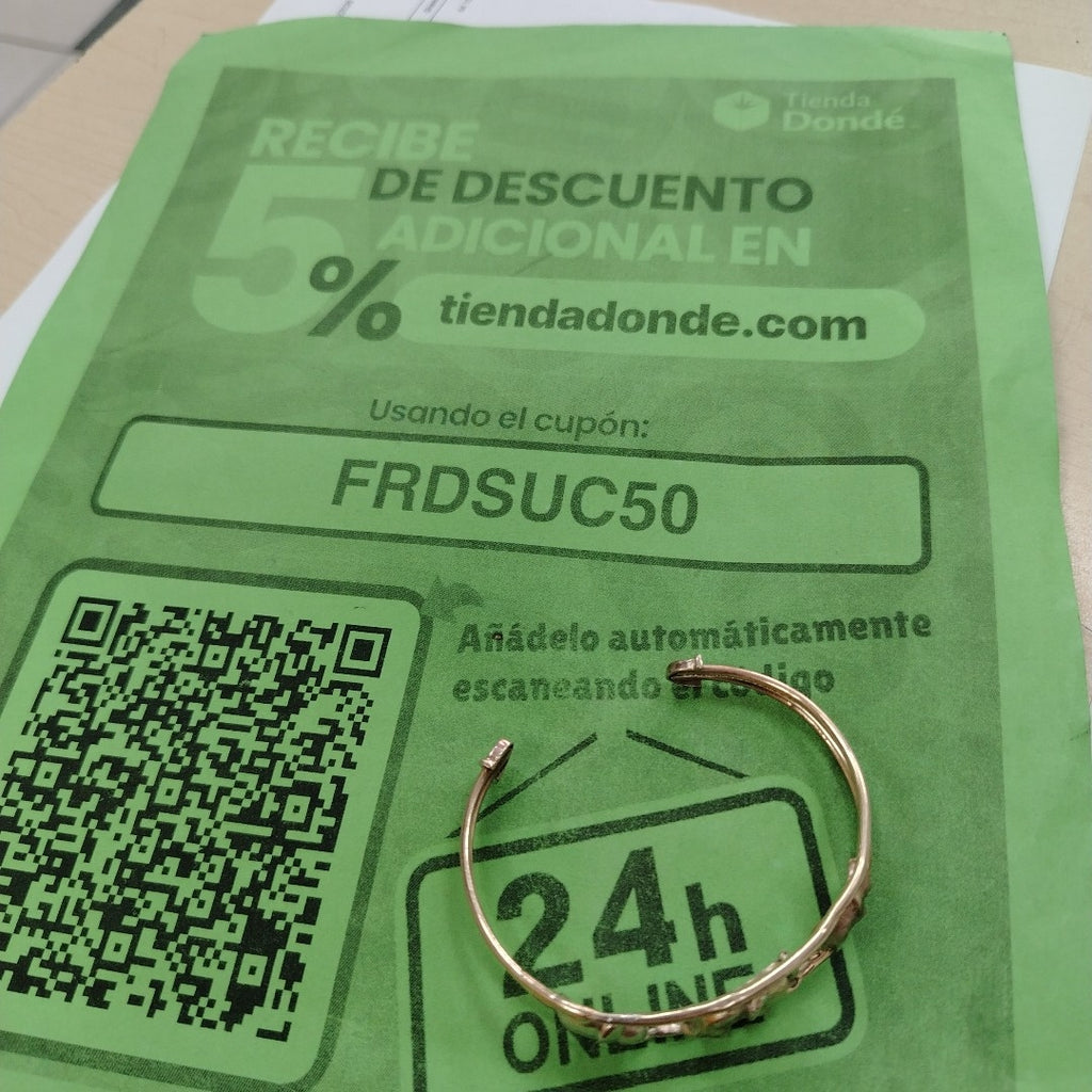 PULSERA ORO, ORO COMBINADO 10 K 10.5 GRMS (SEMINUEVO)