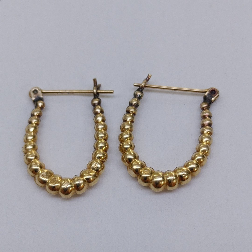 ARRACADAS PAR ORO 14 K 1.5 GRMS (SEMINUEVO)