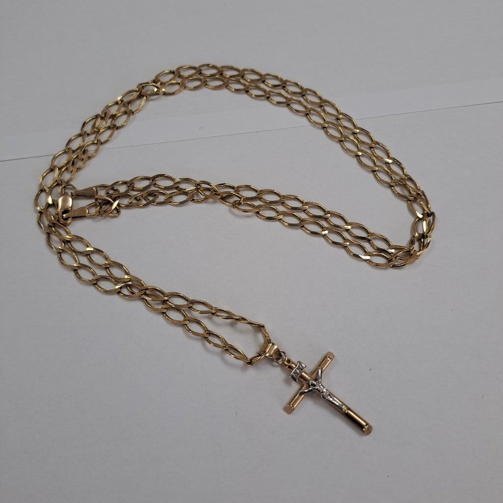 CADENA, CRISTO ORO 10 K 9.2 GRMS (SEMINUEVO)