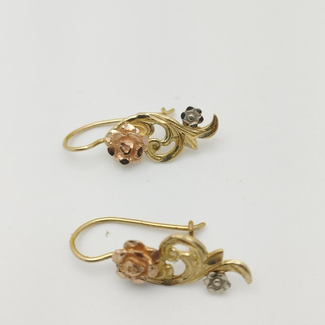 ARETES PAR ORO 14 K 2.8 GRMS (SEMINUEVO)