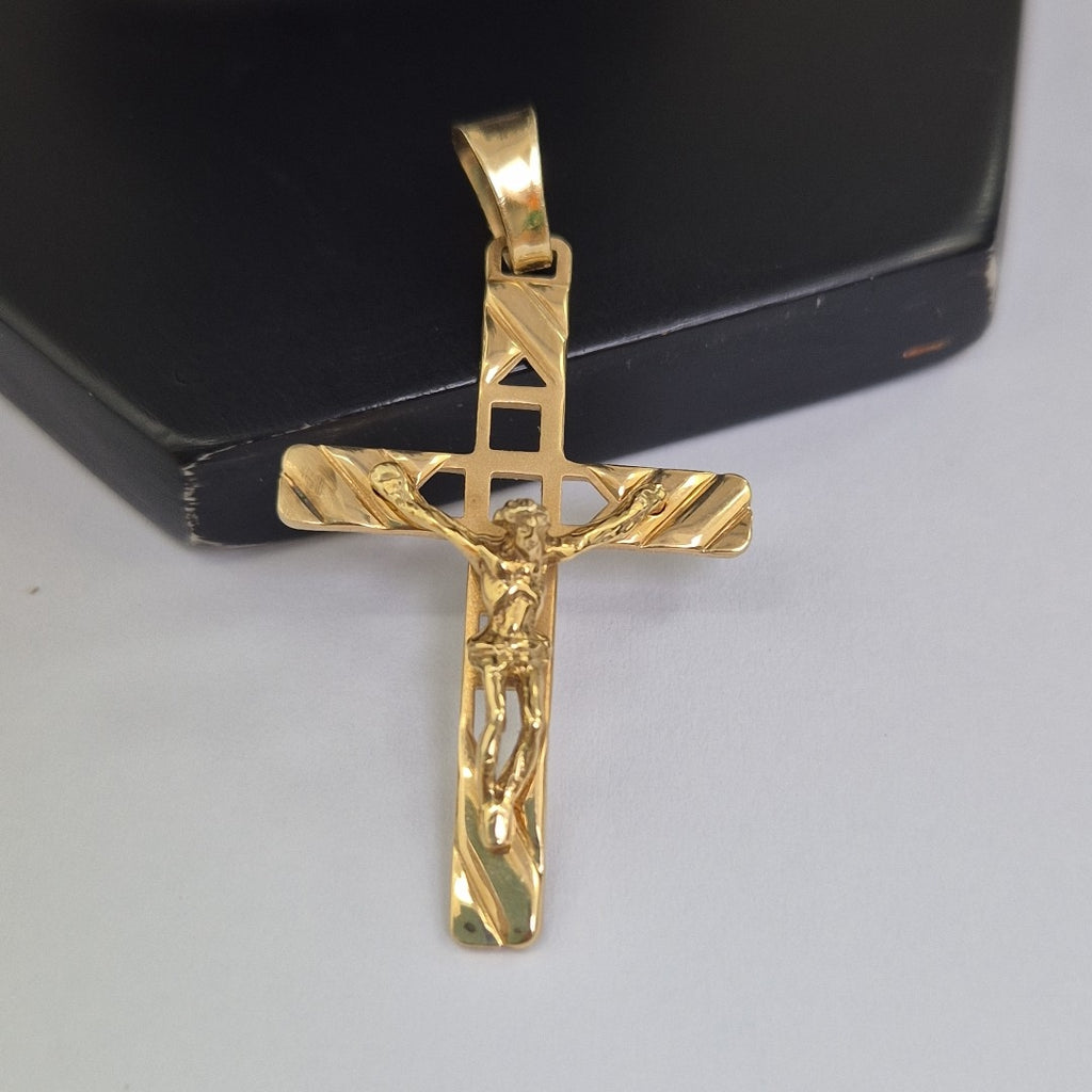 CRUCIFIJO ORO 14 K 3,00 GRMS (SEMINUEVO)
