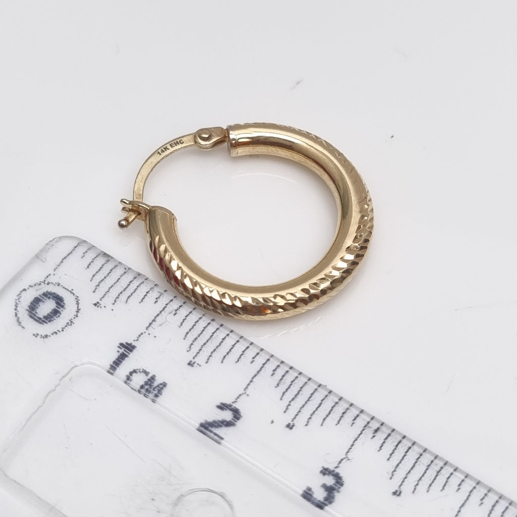 ARRACADAS PAR ORO 14 K 1.8 GRMS (SEMINUEVO)