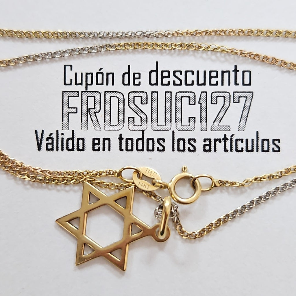 CADENA, DIJE ORO 14 K 1.9 GRMS (SEMINUEVO)