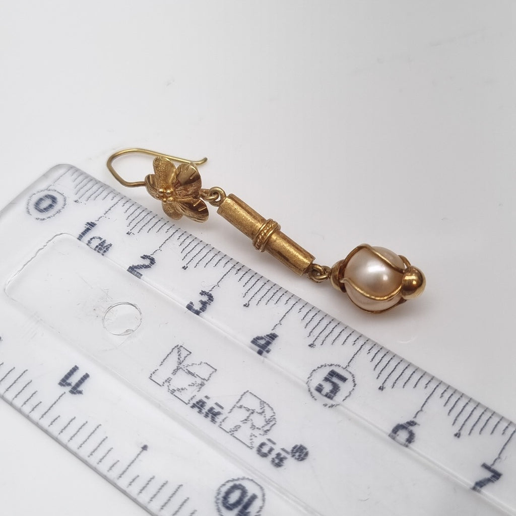 ARETES PAR ORO 18 K 4.5 GRMS (SEMINUEVO)
