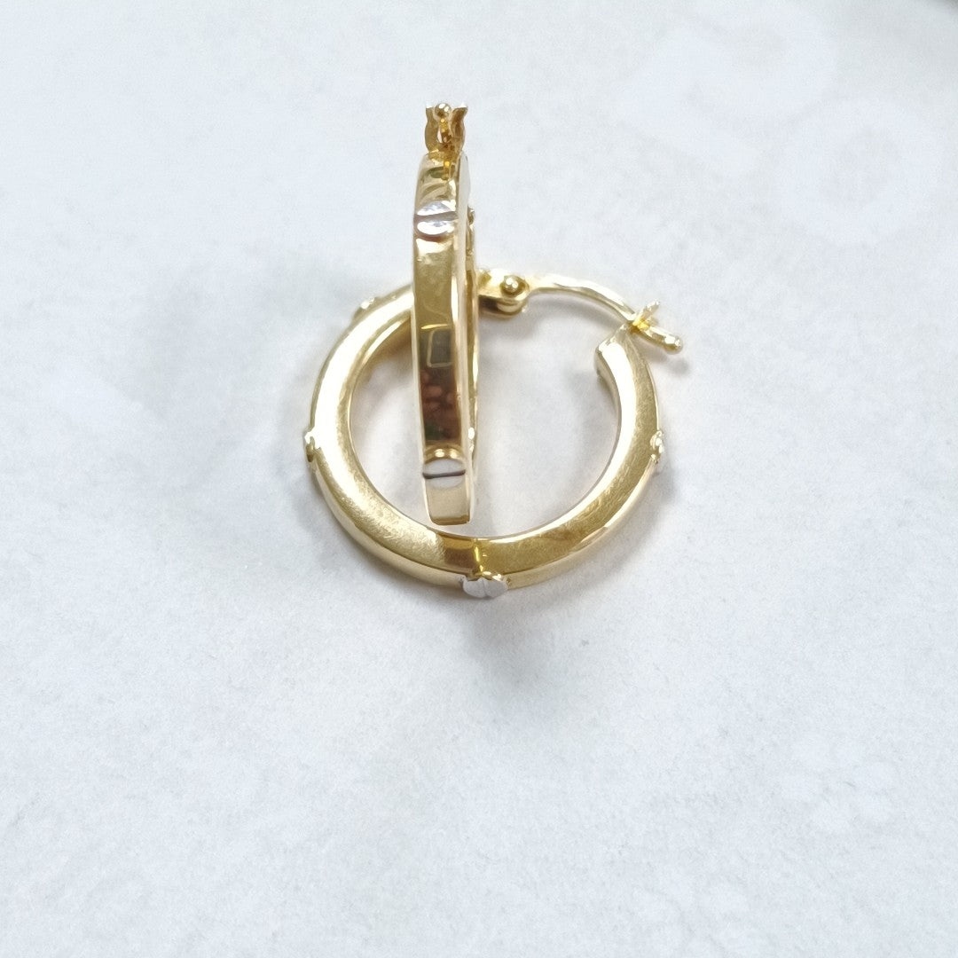 ARRACADAS PAR ORO 14 K 2.4 GRMS (SEMINUEVO)