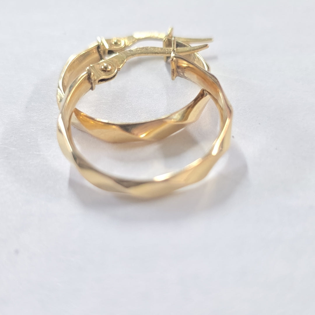 ARRACADAS PAR ORO 14 K 1.1 GRMS (SEMINUEVO)