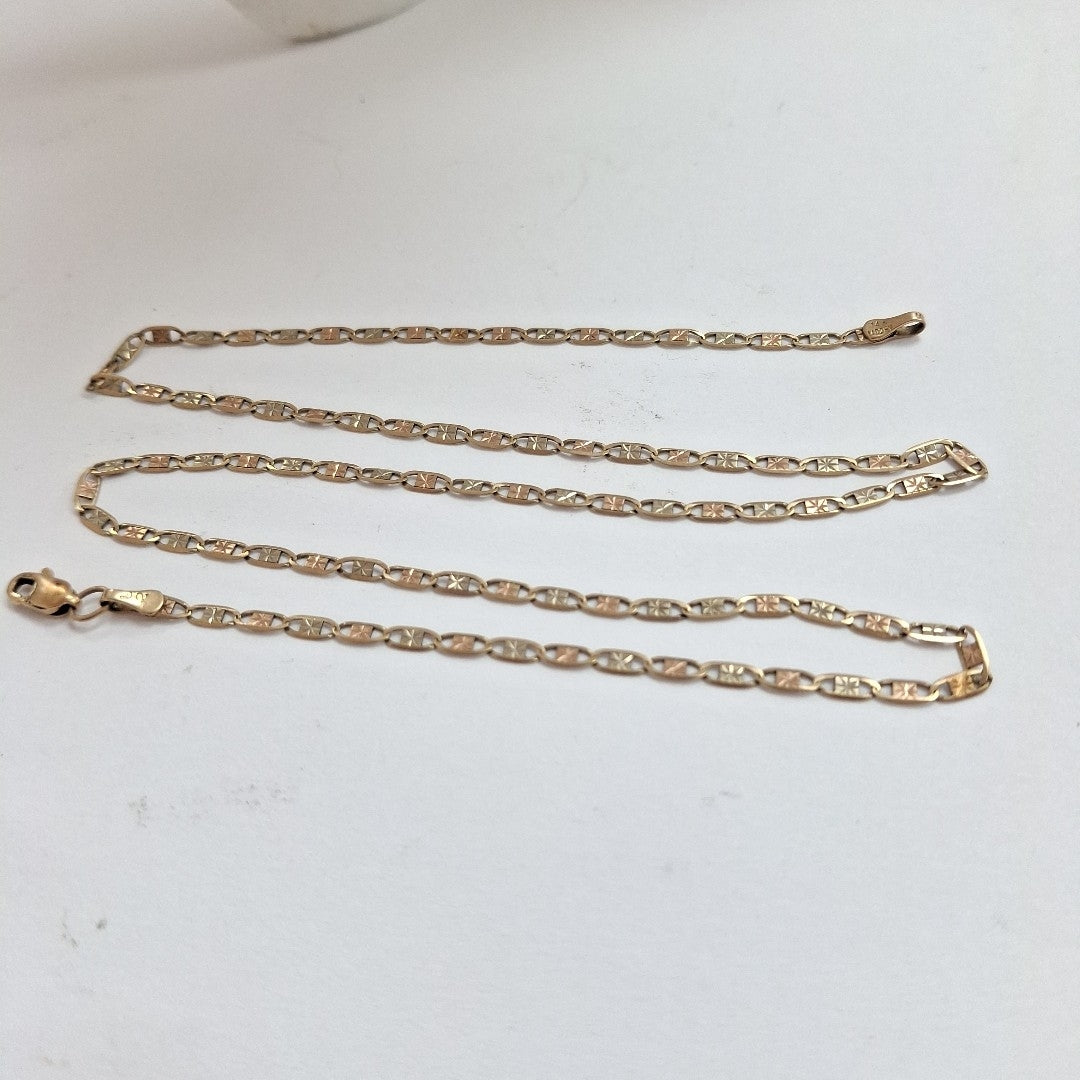 CADENA ORO COMBINADO 14 K 3,60 GRMS (SEMINUEVO)