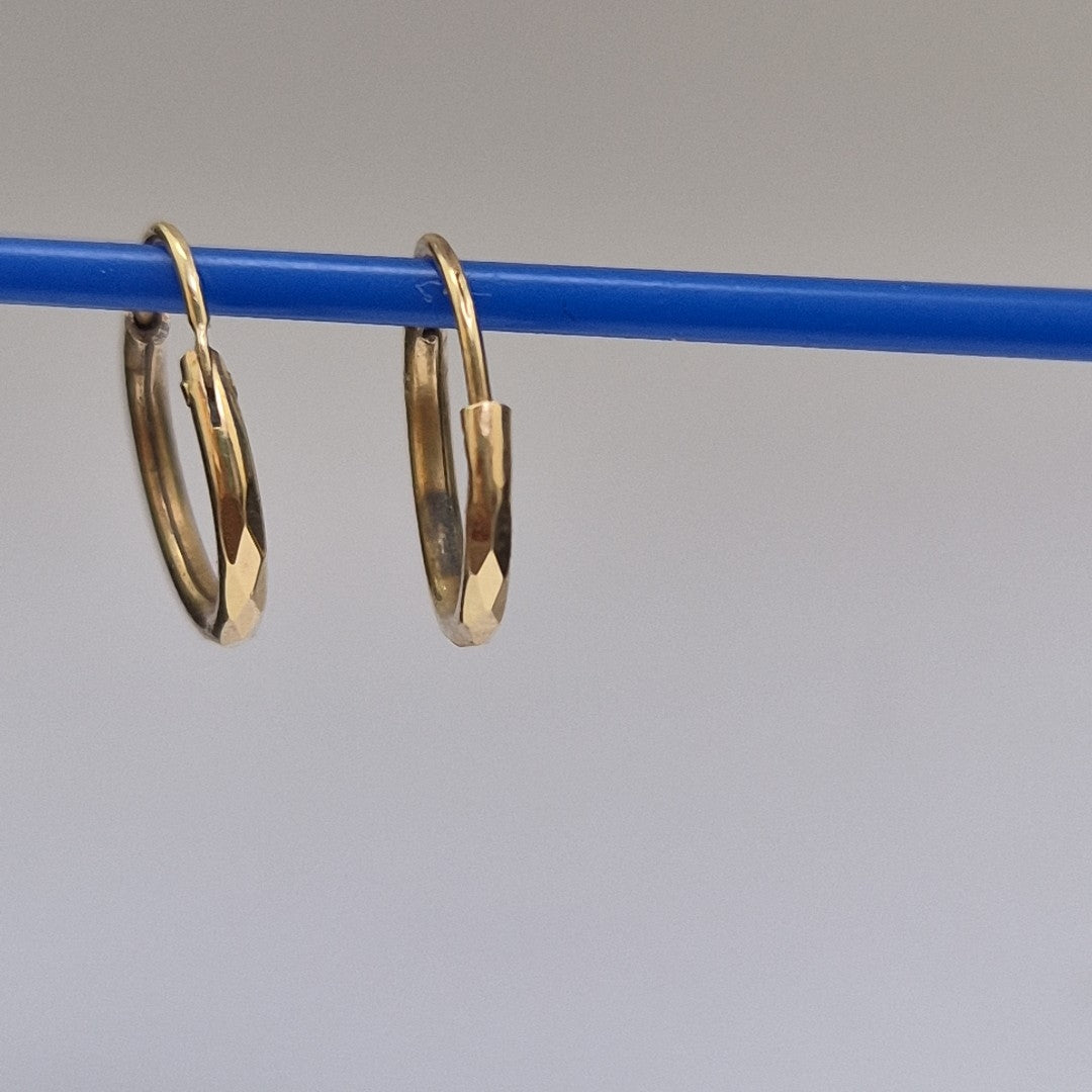 ARRACADAS PAR ORO 14 K 0.9 GRMS (SEMINUEVO)