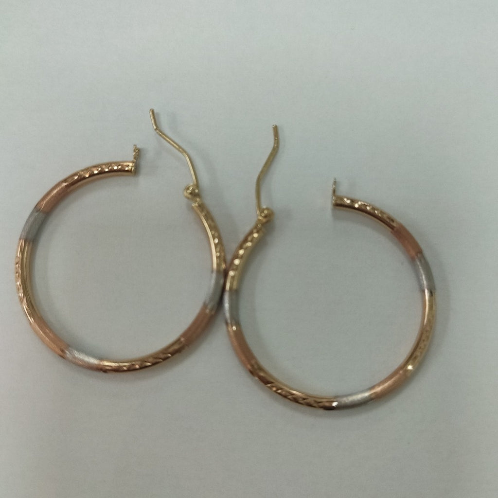 ARRACADAS PAR ORO,ORO COMBINADO 14 K 1,70 GRMS (SEMINUEVO)