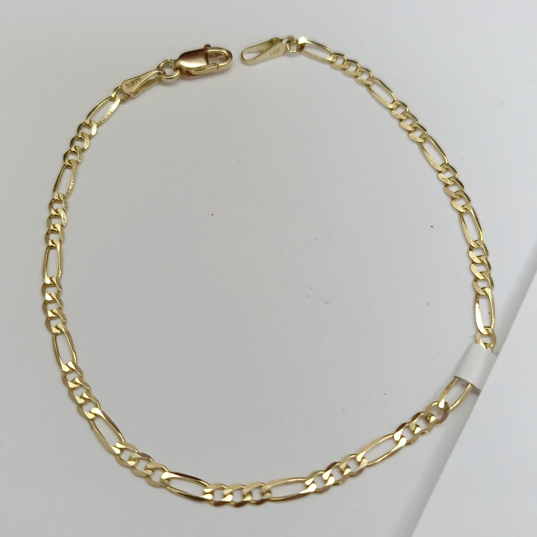 PULSERAS 3X1 ORO 14K 18 CM 1.8 GR (NUEVO)
