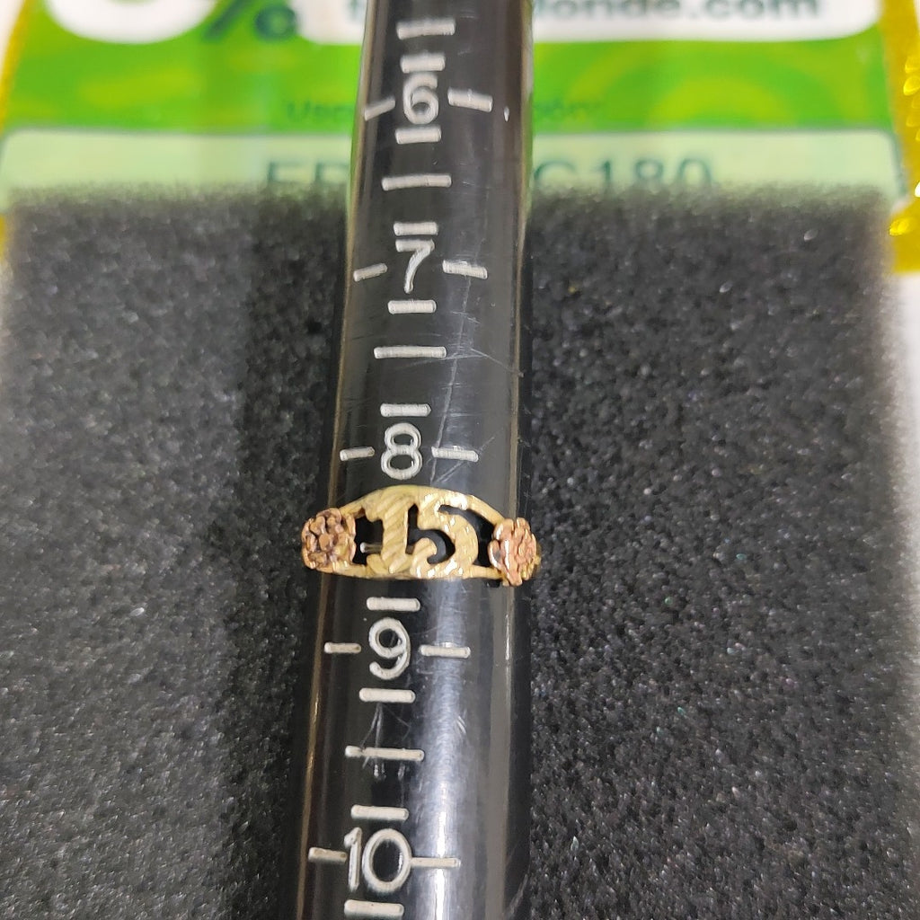 ANILLITO ORO COMBINADO 14 K 1.6 GRMS (SEMINUEVO)