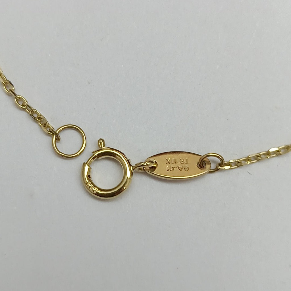 PULSERAS TEJIDO ESPECIAL C/DIJE ORO 10K 18 CM 1.4 GR (NUEVO)