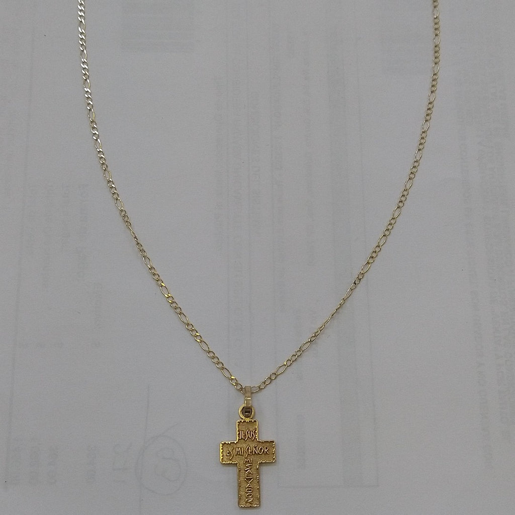 CADENA, CRUZ ORO 10 K 3.8 GRMS (SEMINUEVO)