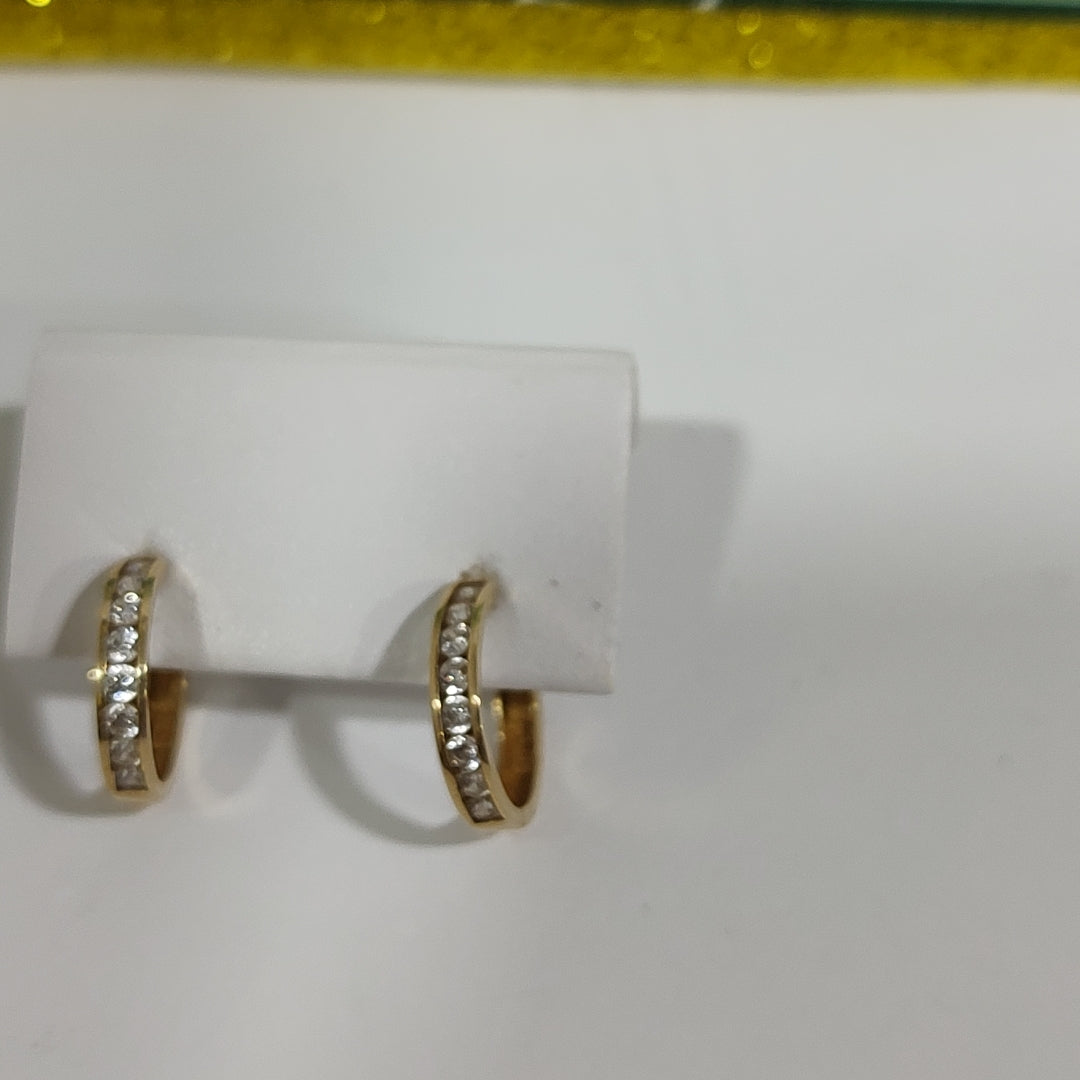 ARRACADAS PAR ORO 14 K 1,10 GRMS (SEMINUEVO)