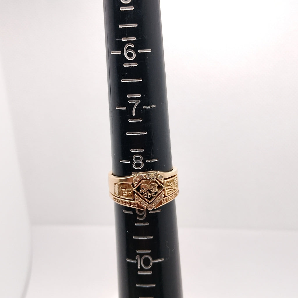 ANILLO DE GRADUACIÓN ORO 14 K 7.1 GRMS (SEMINUEVO)