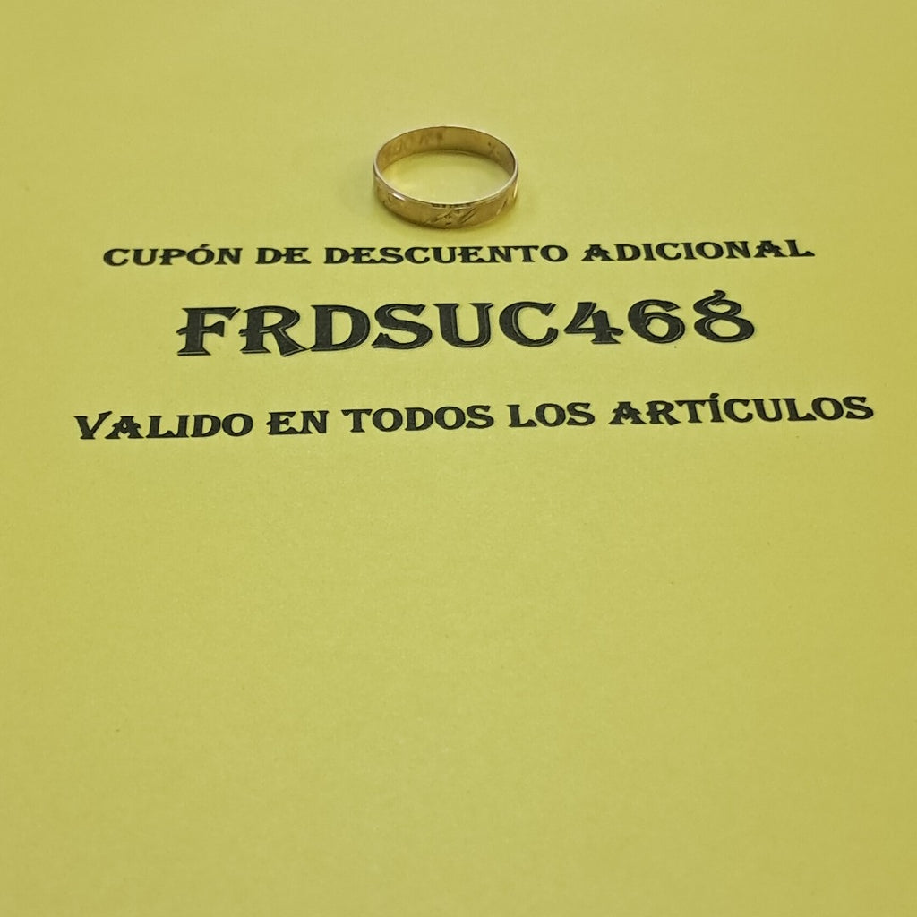 ARGOLLA ORO 10 K 0.9 GRMS (SEMINUEVO)