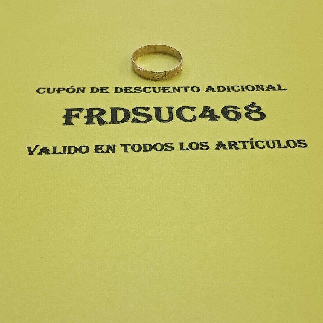 ARGOLLA ORO 10 K 0.9 GRMS (SEMINUEVO)