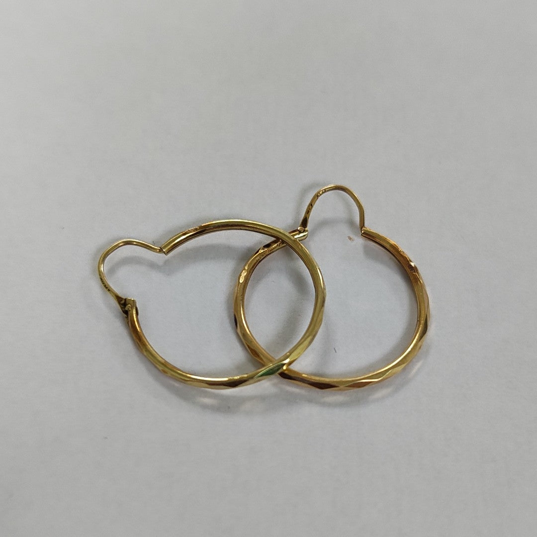 ARRACADAS PAR ORO 14 K 1.4 GRMS (SEMINUEVO)