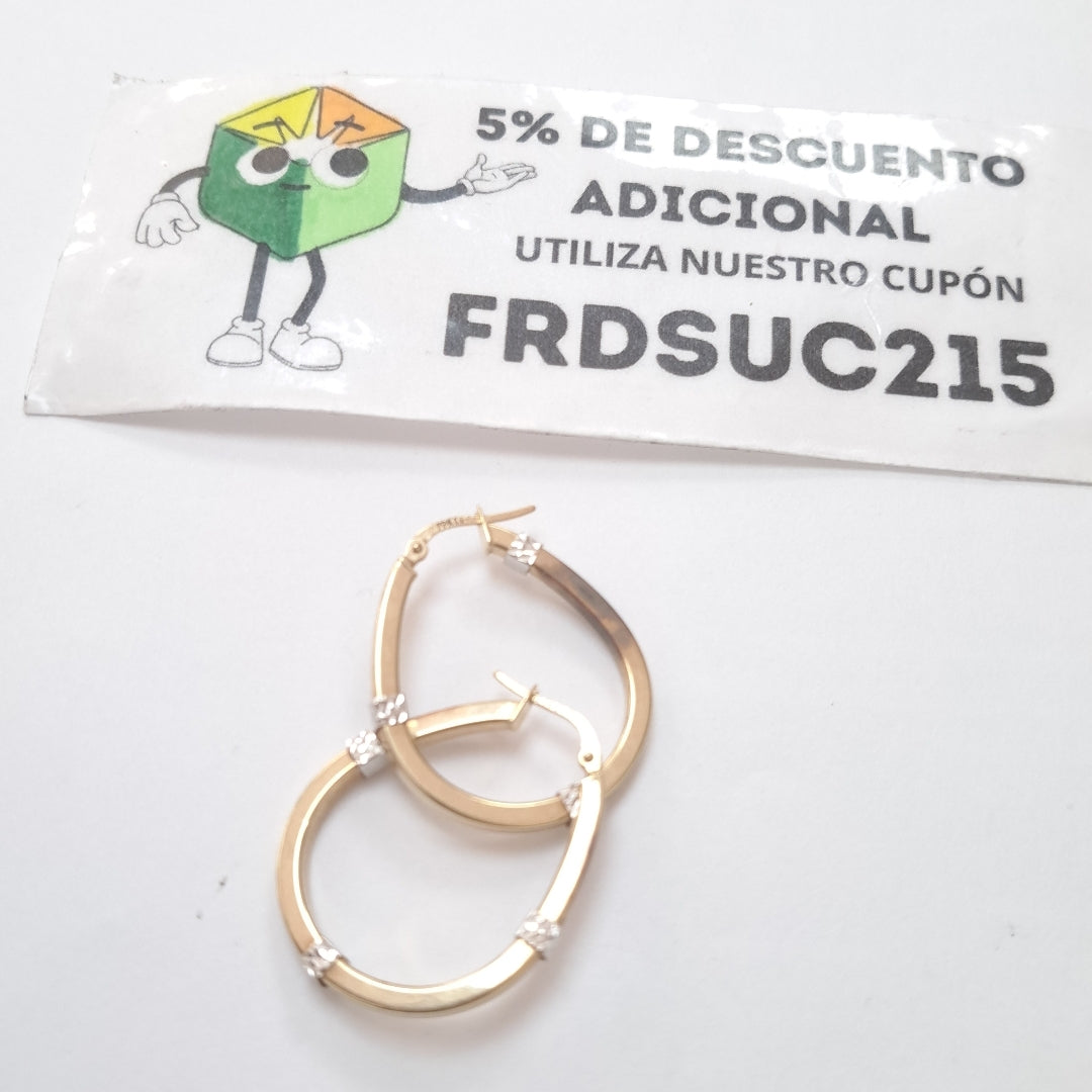 ARRACADAS PAR ORO 8 K 2.3 GRMS (SEMINUEVO)
