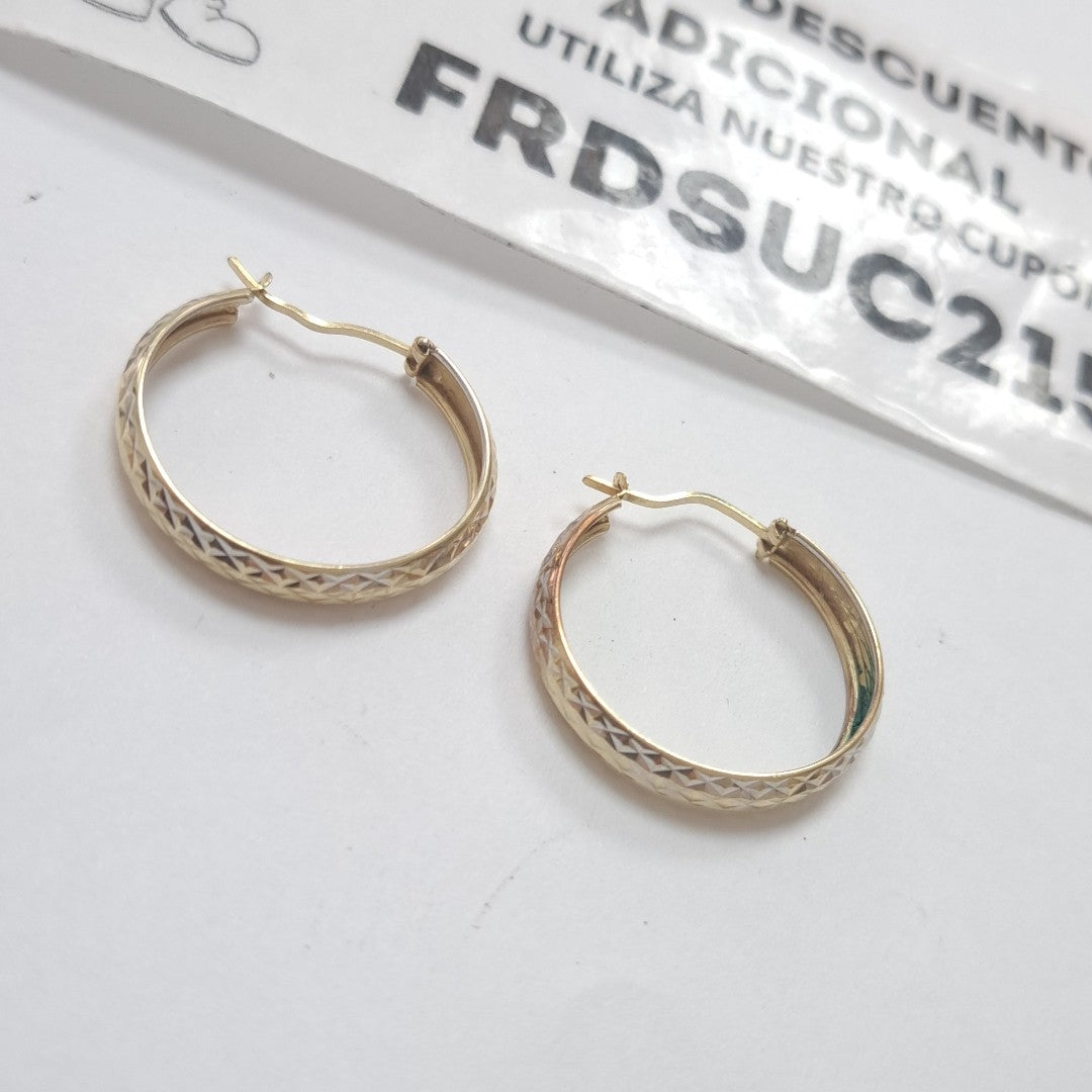 ARRACADAS PAR ORO 14 K 2.3 GRMS (SEMINUEVO)