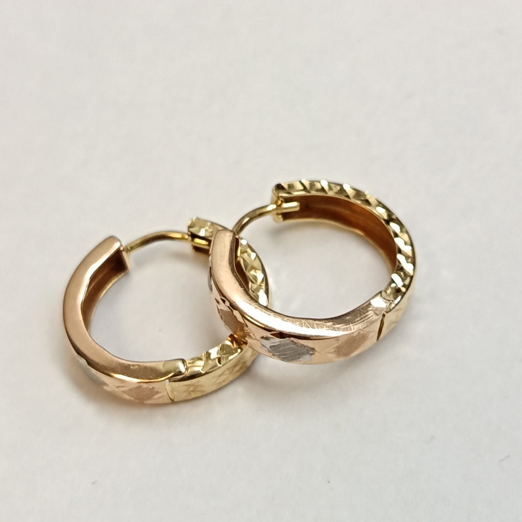 ARRACADAS PAR ORO 14 K 1.6 GRMS (SEMINUEVO)