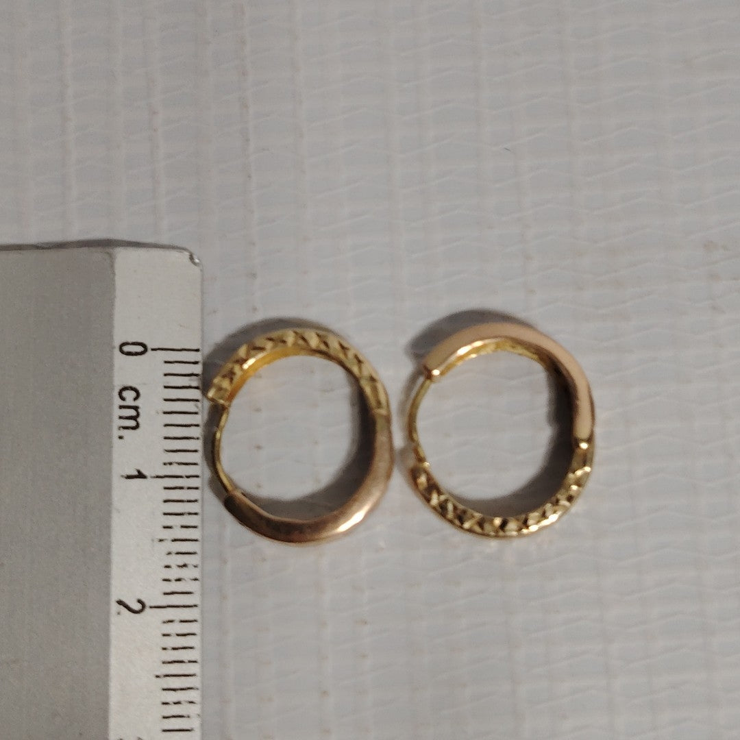 ARRACADAS PAR ORO 14 K 1,50 GRMS (SEMINUEVO)