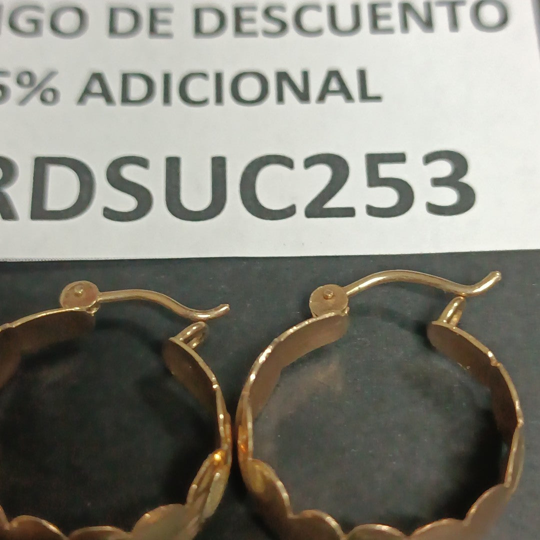 ARRACADAS PAR ORO 8 K 3,50 GRMS (SEMINUEVO)