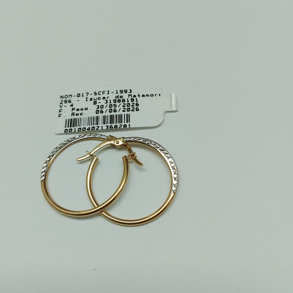ARRACADAS PAR ORO 14 K 1,30 GRMS (SEMINUEVO)