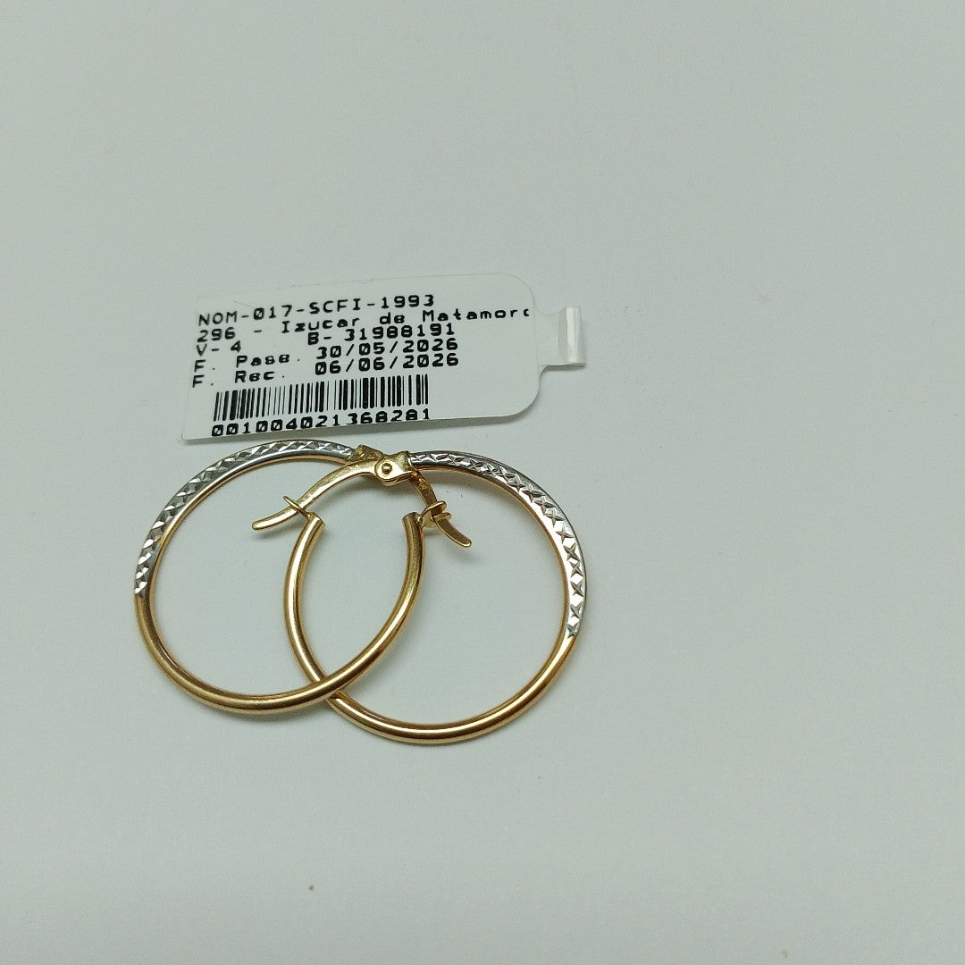ARRACADAS PAR ORO 14 K 1,30 GRMS (SEMINUEVO)