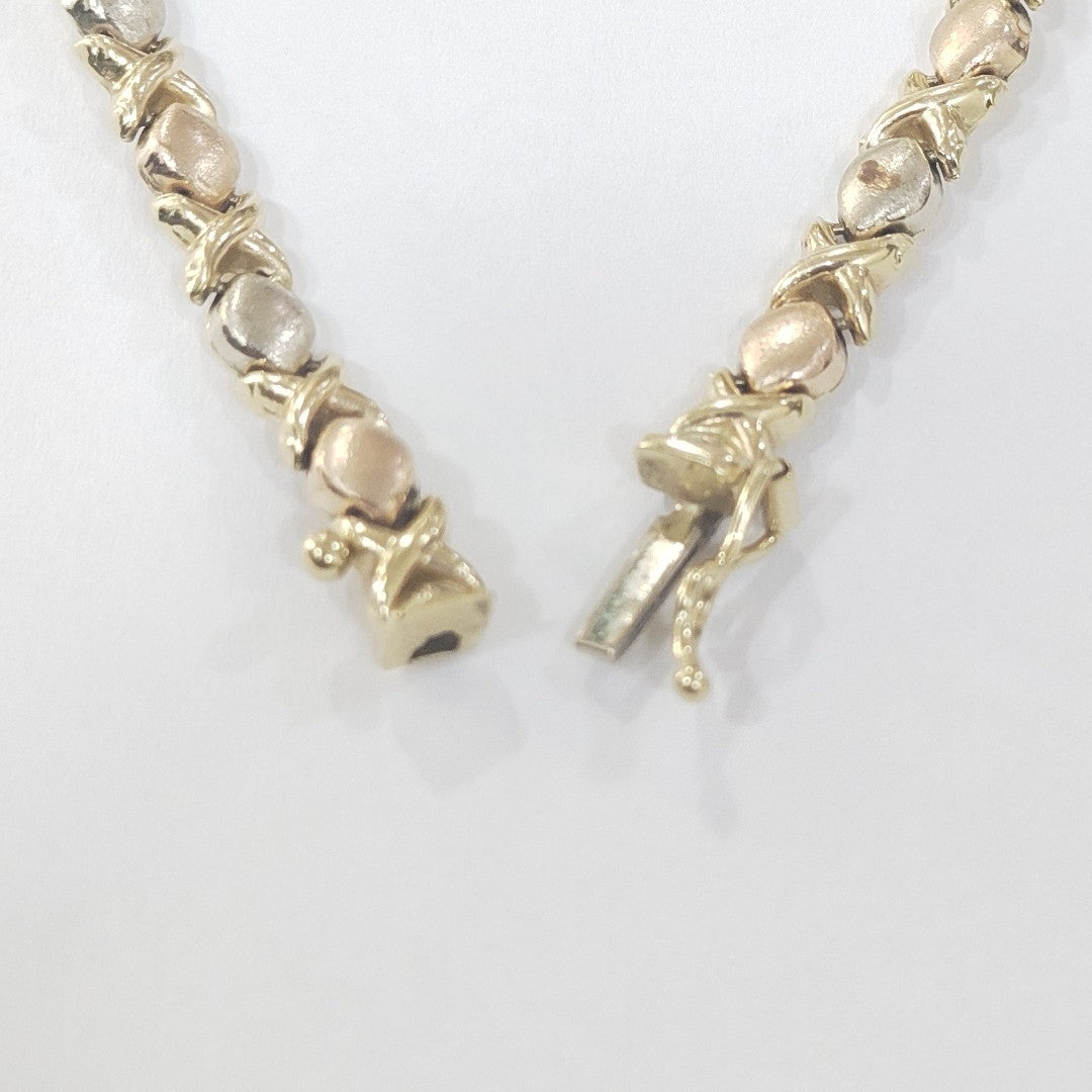 PULSERA ORO COMBINADO 14 K 8.4 GRMS (SEMINUEVO)