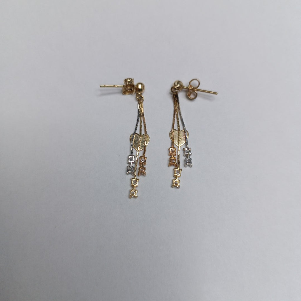 ARETES PAR ORO 14 K 2.1 GRMS (SEMINUEVO)