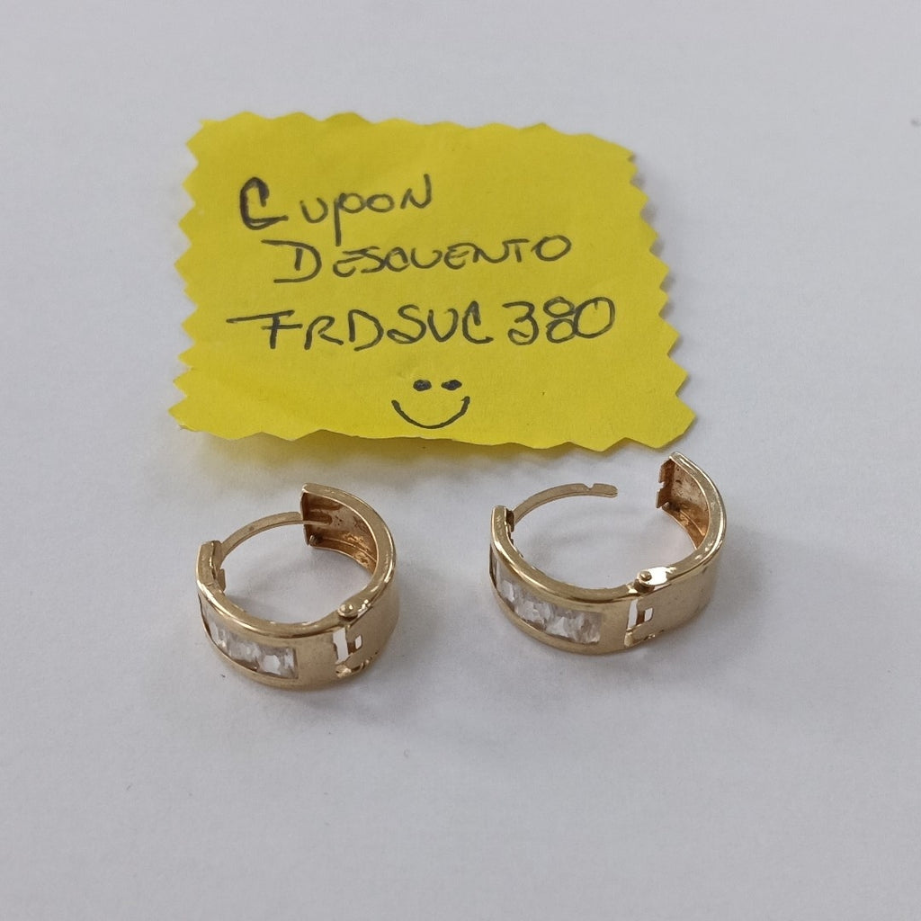 ARETES PAR ORO 14 K 2.6 GRMS (SEMINUEVO)