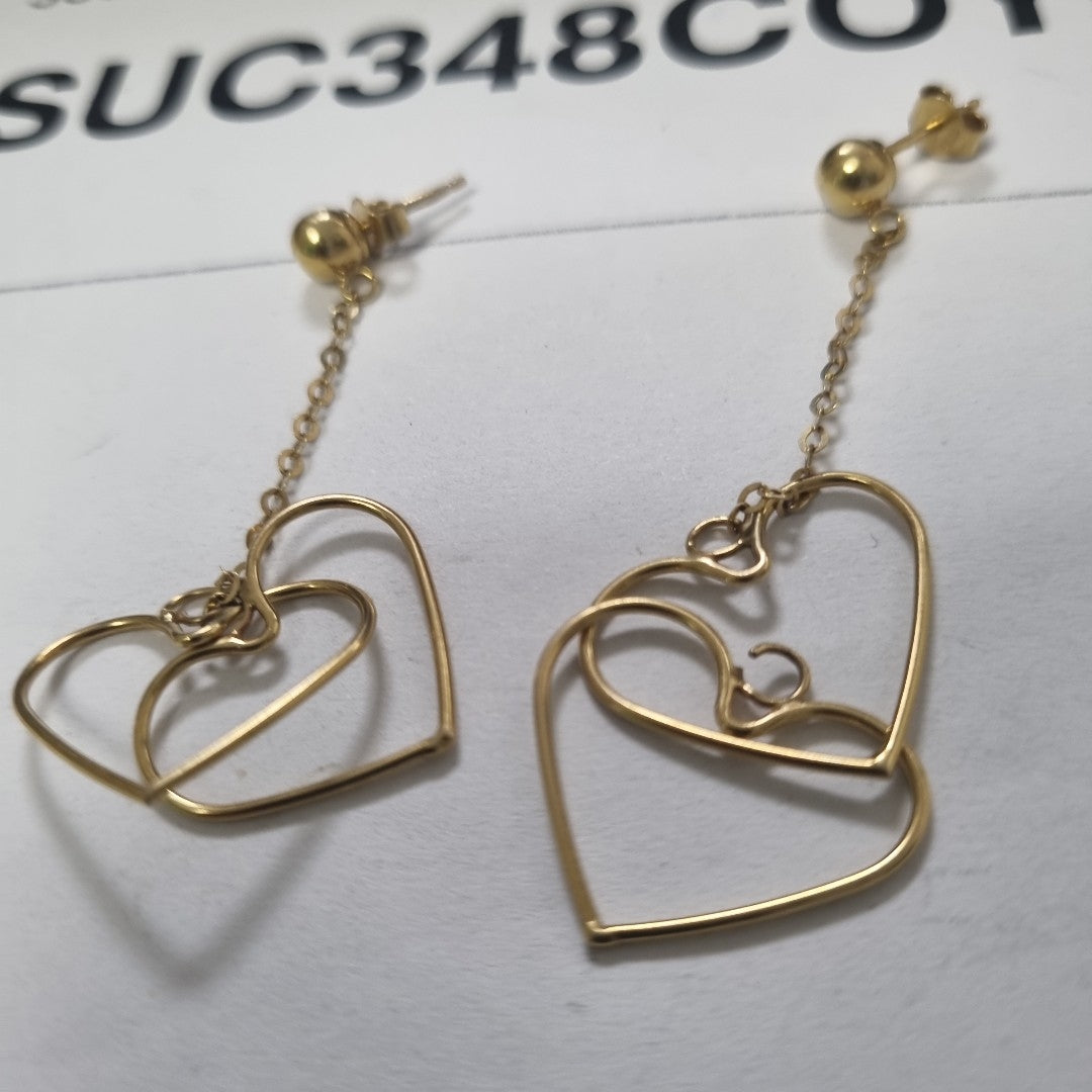 ARETES PAR ORO 14 K 3.6 GRMS (SEMINUEVO)