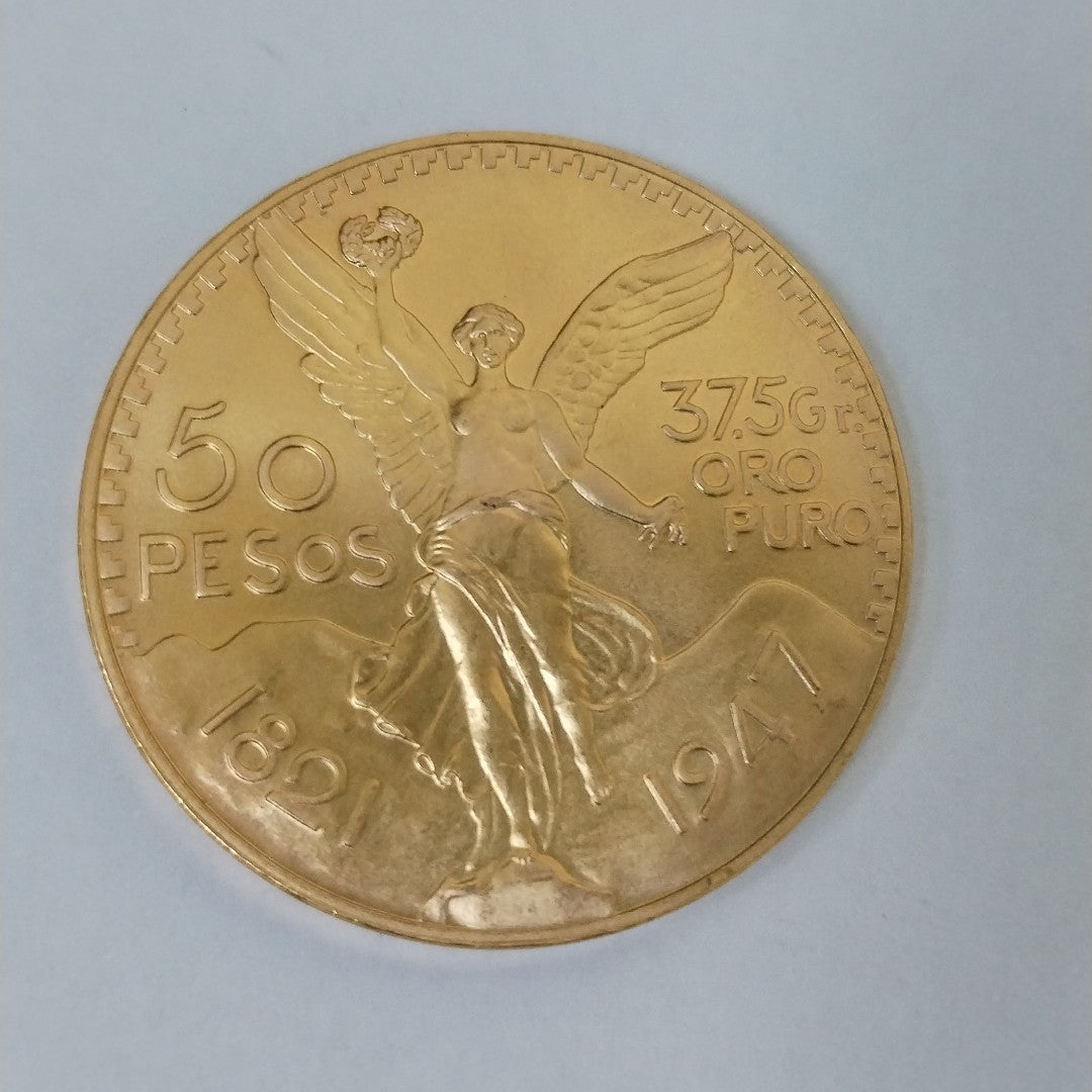 K1 41.6 GRMS 21 K IDENTIFICACIÓN MONEDA NOMINATIVA MONEDAS PESOS 50 PESOS (SEMINUEVO)